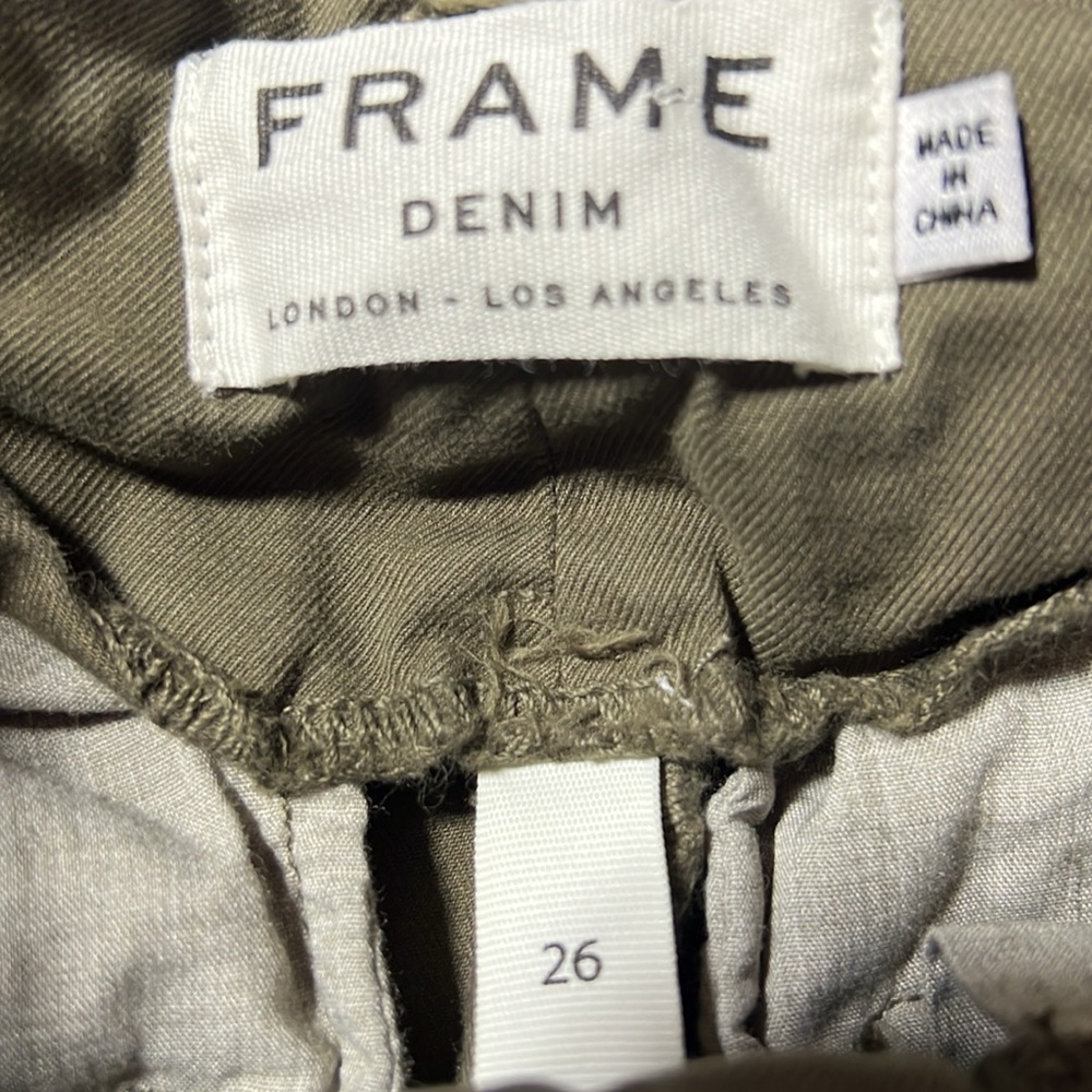 Frame paper bag style high waisted pants size 26 - Picture 3 of 8